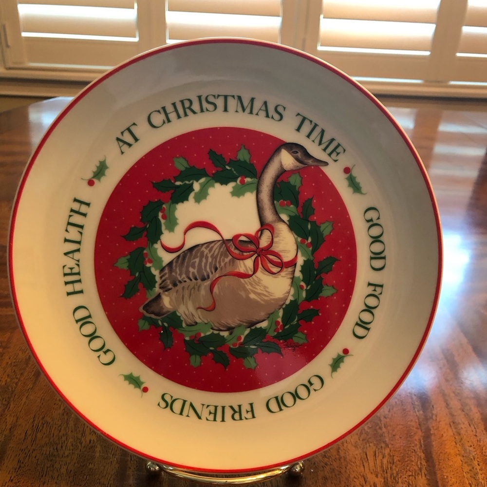 Collector Plate 1985 Christmas Goose